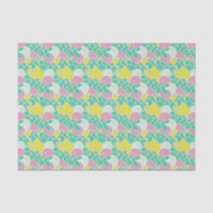 modernes Blatt-, Knochen- und Blume-Musterpapier Seidenpapier