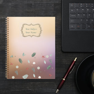 Modernes Blätter-Notebook Notizbuch