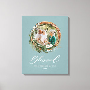 Modernes Blattwerk mit stilvollem, gesegnetes Dreh Leinwanddruck