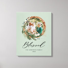 Modernes Blattwerk mit stilvollem, gesegnetes Dreh Leinwanddruck