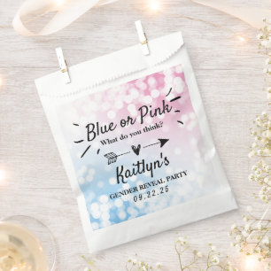 Modernes Blau oder Rosa? Party Geschenktütchen