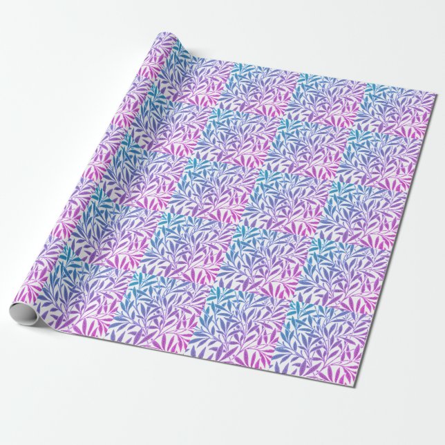 Modernes Blau-Rosa-Farbkombinationsdesign gestylt Geschenkpapier (Ungerollt)