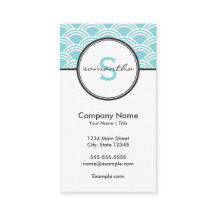 Modernes Blau und Weiß