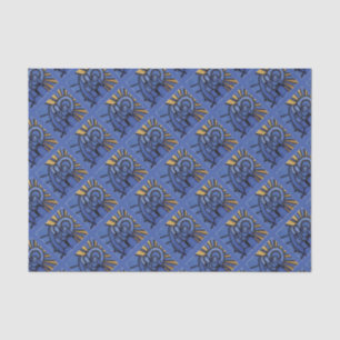 Modernes Blau WeihnachtsGeburt Christis-Jesuss Seidenpapier