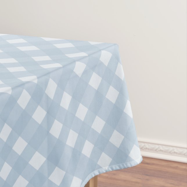 Modernes blau-weißes, eckiges Muster Tischdecke (Beispiel)