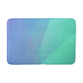 Modernes blaues Aqua und türkisfarbene geometrisch Badematte
