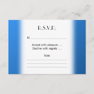 Modernes blaues Design mit Bauteilgitter-Muster. RSVP Karte