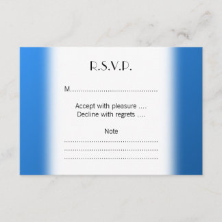 Modernes blaues Design mit Bauteilgitter-Muster. RSVP Karte