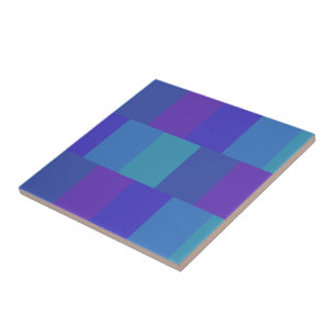 Modernes Blaues Farbmuster Fliese