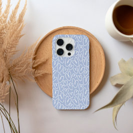 Modernes Blaues Herz iPhone 15 Pro Hülle