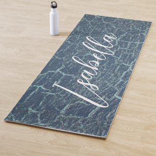 Modernes, blaues und schwarzes, sauberes Aussehen Yogamatte