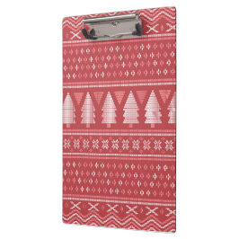 Modernes, blockierendes Weihnachtsbaummuster Klemmbrett