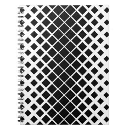 Modernes Blockmuster mit schwarzer Auflösung Notizblock