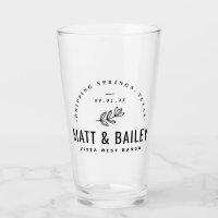 Modernes Bloom Wedding Monogram