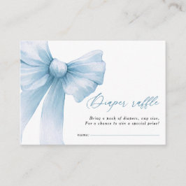 Modernes Blue Bow Baby Duschkabine Windelwanne Begleitkarte