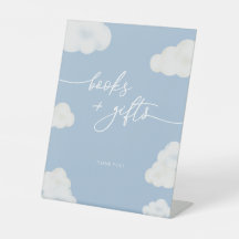 Modernes Blue Cloud Baby Duschkabine Windeln Raffl