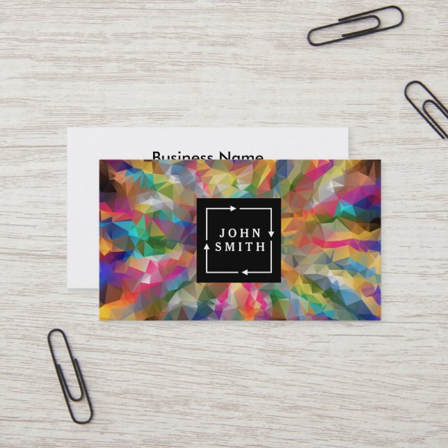 Modernes Blue Graffiti Coole Abstrakte Kunst Visitenkarte (Vorderseite/Rückseite Beispiel)