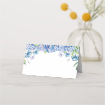 Modernes Blue Hydrangea Floral Brautparty
