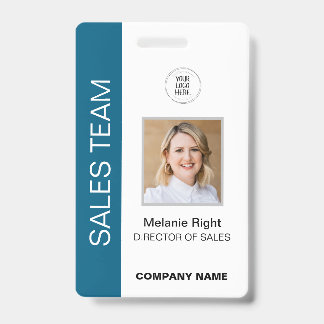 Modernes Blue-ID-Abzeichen Ausweis