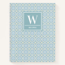 Modernes Blue Medallion Monogram Kitchen Rezept