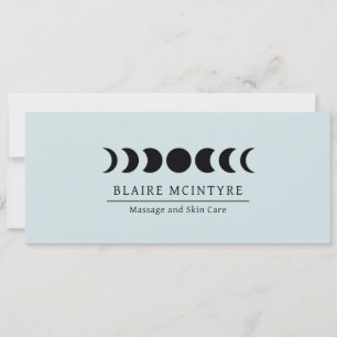 Modernes Blue Moon Phases Elegantes Geschenkzertif
