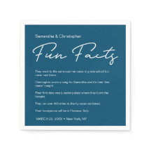 Modernes Blue White White Fest - Funchliste Hochze