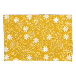 Modernes Blume gelb Kissenbezug