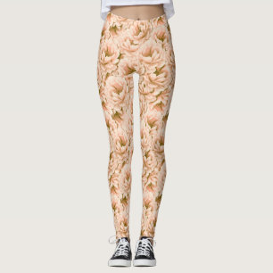 Modernes Blume-Muster für Wasserfarben Leggings