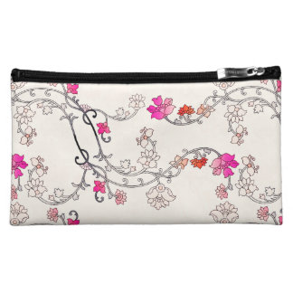 Modernes Blumen-Muster 227 Kosmetiktasche