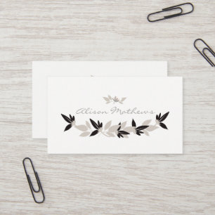 Modernes Blumen Visitenkarte