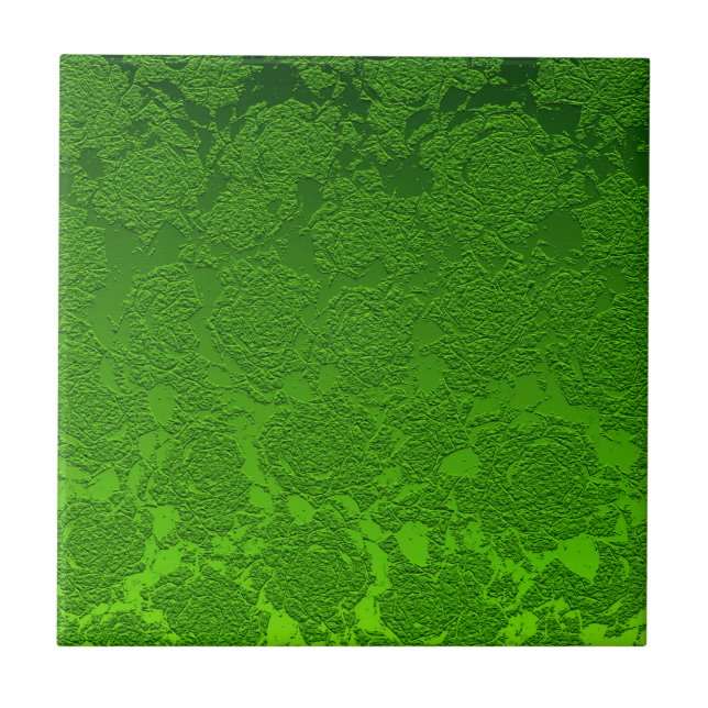 Modernes Blumendekor-Muster Fliese (Vorderseite)