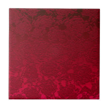 Modernes Blumendekor Rotes Girlanmuster