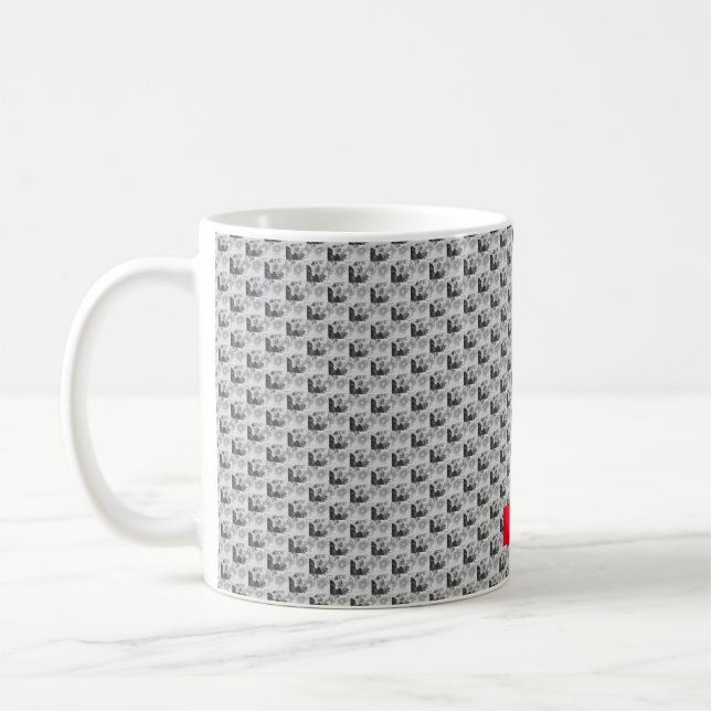 Modernes Blumendesign Kaffeetasse (Links)
