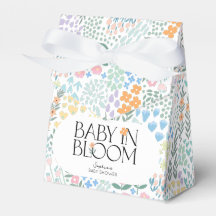 Modernes, blumenfarbenes Baby in der Blütendusche