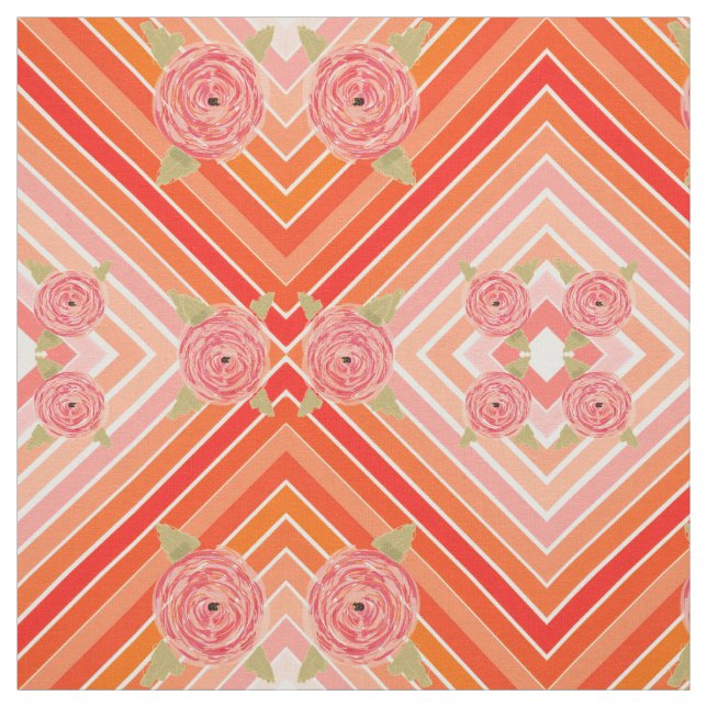 Modernes Blumengewebe Stoff (Muster)