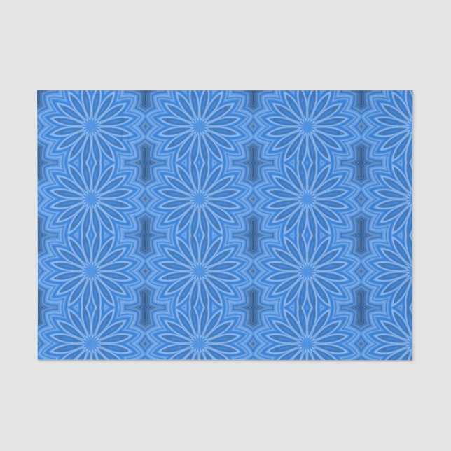Modernes Blumenmuster-Blume Seidenpapier (Vorderseite)