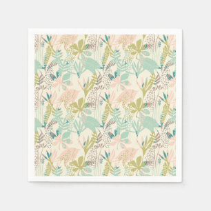 Modernes Blumenmuster Serviette