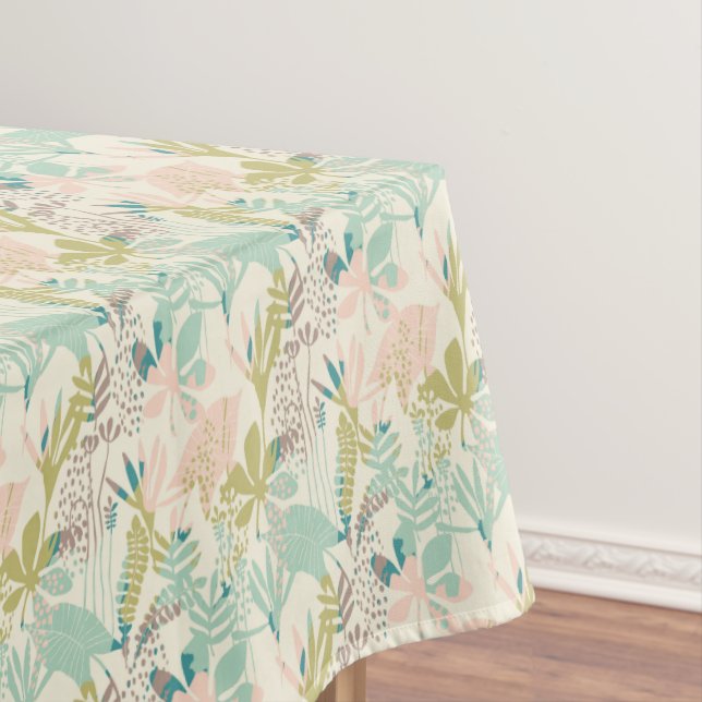 Modernes Blumenmuster Tischdecke (Beispiel)