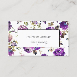 Modernes Blumenmuster Visitenkarte