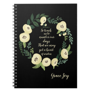Modernes BlumenNotebook Notizblock