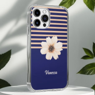 Modernes Blumenpfirsich iPhone 16 Hülle