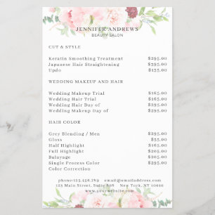 Modernes Blumenstrauß Flyer