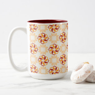Modernes Blumenzauber Zweifarbige Tasse