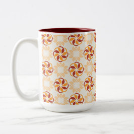 Modernes Blumenzauber Zweifarbige Tasse