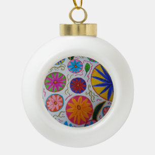 Modernes Blumenzeitalter Keramik Kugel-Ornament