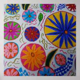 Modernes Blumenzeitalter Poster