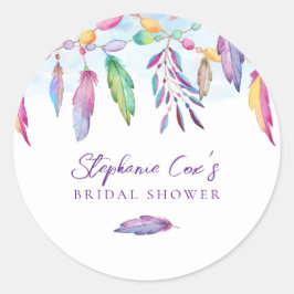 Modernes Blumenzeitalter Runder Aufkleber