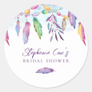 Modernes Blumenzeitalter Runder Aufkleber