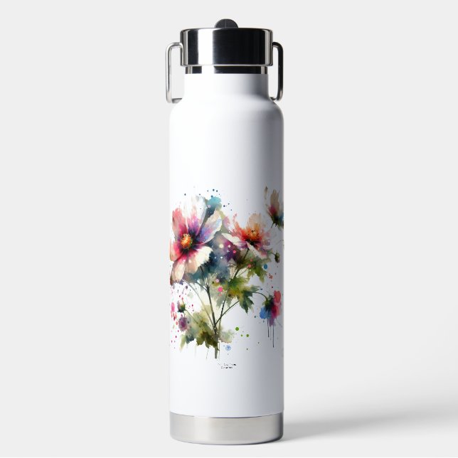 Modernes Blumenzeitalter Trinkflasche (Vorderseite)