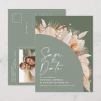 Modernes Bohemisches Foto Grüne Pampas Grass Anno